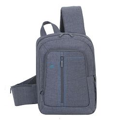 Ruksak RivaCase 13.3" Alpendorf 7529 Grey laptop Sling backpack