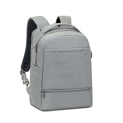 Ruksak RivaCase 15.6" Biscayne 8363 Grey carry-on laptop backpack