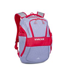 Ruksak RivaCase 15.6" Mercantour 5225 Grey/Red 20L laptop backpack