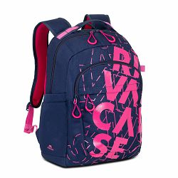 Ruksak RivaCase 30L Heide 5430 dark blue/pink Urban backpack