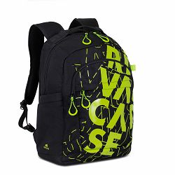 Ruksak RivaCase 30L Heide 5430 black/lime Urban backpack